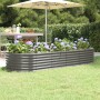 Jardinera arriate acero galvanizado gris 224x80x36 cm en Macetas y jardineras | Comprar online en Foru.es