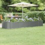 Jardinera arriate acero galvanizado gris 296x80x36 cm en Macetas y jardineras | Comprar online en Foru.es