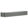 Jardinera arriate acero galvanizado gris 296x80x36 cm en Macetas y jardineras | Comprar online en Foru.es