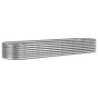 Jardinera arriate acero galvanizado plata 296x80x36 cm en Macetas y jardineras | Comprar online en Foru.es