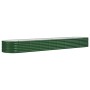 Jardinera arriate acero galvanizado verde 368x80x36 cm en Macetas y jardineras | Comprar online en Foru.es