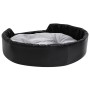 Cama para perros felpa y cuero sintético negro gris 90x79x20 cm en Camas para perros | Comprar online en Foru.es