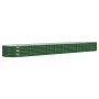 Jardinera arriate acero galvanizado verde 440x80x36 cm en Macetas y jardineras | Comprar online en Foru.es