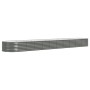 Jardinera arriate acero galvanizado gris 440x80x36 cm en Macetas y jardineras | Comprar online en Foru.es