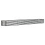 Jardinera arriate acero galvanizado plata 440x80x36 cm en Macetas y jardineras | Comprar online en Foru.es