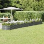 Jardinera arriate acero galvanizado gris 512x80x36 cm en Macetas y jardineras | Comprar online en Foru.es
