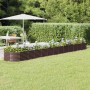Jardinera arriate acero galvanizado marrón 512x80x36 cm en Macetas y jardineras | Comprar online en Foru.es