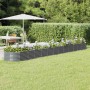 Jardinera arriate acero galvanizado antracita 512x80x36 cm en Macetas y jardineras | Comprar online en Foru.es