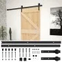 Puerta corredera con herrajes madera maciza de pino 80x210 cm de vidaXL, Puertas - Ref: Foro24-3057491, Precio: 190,72 €, Des...
