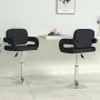 Sillas de comedor giratorias 2 unidades cuero sintético negro de vidaXL, Sillas de comedor - Ref: Foro24-335558, Precio: 166,...