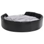 Cama para perros felpa y cuero sintético negro gris 99x89x21 cm en Camas para perros | Comprar online en Foru.es
