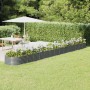 Jardinera arriate acero galvanizado gris 620x80x36 cm en Macetas y jardineras | Comprar online en Foru.es