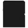 Mueble con lavabo negro madera contrachapada de vidaXL, Tocadores de baño - Ref: Foro24-3071622, Precio: 165,02 €, Descuento: %