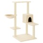 Rascador para gatos con postes de sisal color crema 95 cm de vidaXL, Mobiliario para gatos - Ref: Foro24-172073, Precio: 45,1...