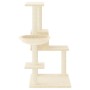 Rascador para gatos con postes de sisal color crema 95 cm de vidaXL, Mobiliario para gatos - Ref: Foro24-172073, Precio: 45,1...