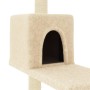 Rascador para gatos con postes de sisal color crema 95 cm de vidaXL, Mobiliario para gatos - Ref: Foro24-172073, Precio: 45,1...