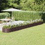Jardinera arriate acero galvanizado marrón 620x80x36 cm en Macetas y jardineras | Comprar online en Foru.es