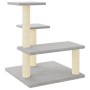 Rascador para gatos con postes de sisal gris claro 61 cm de vidaXL, Mobiliario para gatos - Ref: Foro24-172086, Precio: 45,77...
