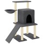 Rascador para gatos con postes de sisal gris oscuro 96,5 cm de vidaXL, Mobiliario para gatos - Ref: Foro24-172078, Precio: 44...