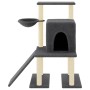 Rascador para gatos con postes de sisal gris oscuro 96,5 cm de vidaXL, Mobiliario para gatos - Ref: Foro24-172078, Precio: 44...