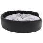 Cama para perros felpa y cuero sintético negro gris 99x89x21 cm en Camas para perros | Comprar online en Foru.es