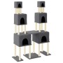 Rascador para gatos con postes de sisal gris oscuro 199 cm de vidaXL, Mobiliario para gatos - Ref: Foro24-172081, Precio: 77,...