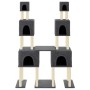 Rascador para gatos con postes de sisal gris oscuro 199 cm de vidaXL, Mobiliario para gatos - Ref: Foro24-172081, Precio: 77,...