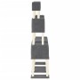 Rascador para gatos con postes de sisal gris oscuro 199 cm de vidaXL, Mobiliario para gatos - Ref: Foro24-172081, Precio: 77,...