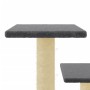 Rascador para gatos con postes de sisal gris oscuro 61 cm de vidaXL, Mobiliario para gatos - Ref: Foro24-172087, Precio: 45,1...