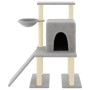 Rascador para gatos con postes de sisal gris claro 96,5 cm de vidaXL, Mobiliario para gatos - Ref: Foro24-172077, Precio: 40,...