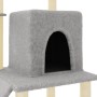 Rascador para gatos con postes de sisal gris claro 96,5 cm de vidaXL, Mobiliario para gatos - Ref: Foro24-172077, Precio: 40,...
