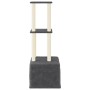 Rascador para gatos con postes de sisal gris oscuro 133,5 cm de vidaXL, Mobiliario para gatos - Ref: Foro24-172084, Precio: 4...