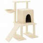 Rascador para gatos con postes de sisal color crema 96,5 cm de vidaXL, Mobiliario para gatos - Ref: Foro24-172076, Precio: 41...