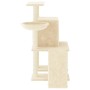 Rascador para gatos con postes de sisal color crema 96,5 cm de vidaXL, Mobiliario para gatos - Ref: Foro24-172076, Precio: 41...