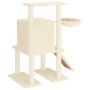 Rascador para gatos con postes de sisal color crema 96,5 cm de vidaXL, Mobiliario para gatos - Ref: Foro24-172076, Precio: 41...