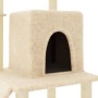 Rascador para gatos con postes de sisal color crema 96,5 cm de vidaXL, Mobiliario para gatos - Ref: Foro24-172076, Precio: 41...