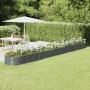 Jardinera arriate acero galvanizado antracita 620x80x36 cm en Macetas y jardineras | Comprar online en Foru.es