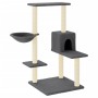 Rascador para gatos con postes de sisal gris oscuro 95 cm de vidaXL, Mobiliario para gatos - Ref: Foro24-172075, Precio: 41,5...