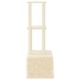 Rascador para gatos con postes de sisal color crema 133,5 cm de vidaXL, Mobiliario para gatos - Ref: Foro24-172082, Precio: 3...