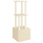 Rascador para gatos con postes de sisal color crema 133,5 cm de vidaXL, Mobiliario para gatos - Ref: Foro24-172082, Precio: 3...