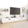 Mueble para TV con luces LED blanco brillante 300x35x40 cm de vidaXL, Muebles TV - Ref: Foro24-3081930, Precio: 267,60 €, Des...