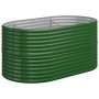 Jardinera arriate acero galvanizado verde 152x80x68 cm en Macetas y jardineras | Comprar online en Foru.es