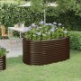 Jardinera arriate acero galvanizado marrón 152x80x68 cm en Macetas y jardineras | Comprar online en Foru.es