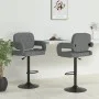 Kitchen stools 2 units light gray fabric by vidaXL, Kitchen stools - Ref: Foro24-335617, Price: 195,58 €, Discount: %
