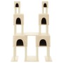 Rascador para gatos con postes de sisal color crema 199 cm de vidaXL, Mobiliario para gatos - Ref: Foro24-172079, Precio: 77,...