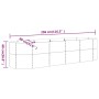 Jardinera arriate acero galvanizado marrón 296x80x68 cm en Macetas y jardineras | Comprar online en Foru.es