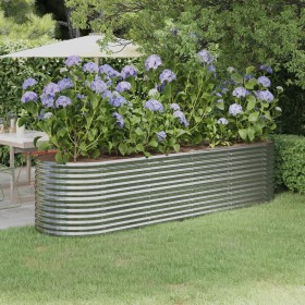 Jardinera arriate acero galvanizado plata 296x80x68 cm en Macetas y jardineras | Comprar online en Foru.es