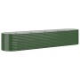 Jardinera arriate acero galvanizado verde 368x80x68 cm en Macetas y jardineras | Comprar online en Foru.es