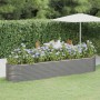 Jardinera arriate acero galvanizado gris 368x80x68 cm en Macetas y jardineras | Comprar online en Foru.es