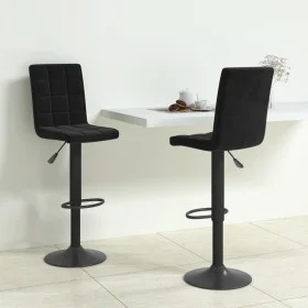 Taburetes de cocina 2 unidades terciopelo negro de vidaXL, Taburetes de cocina - Ref: Foro24-335760, Precio: 141,32 €, Descue...